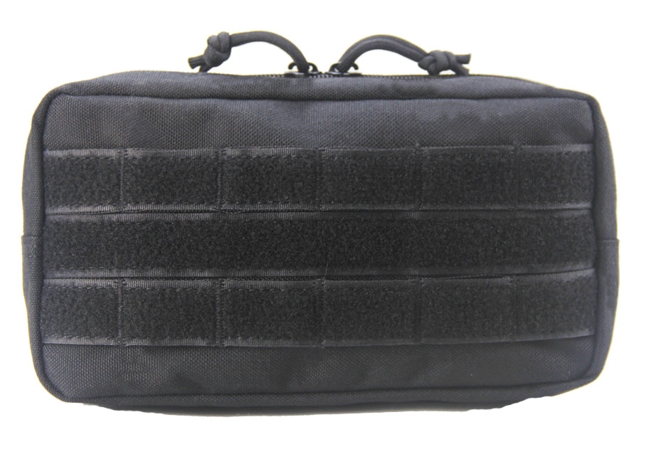 BAOTAC 9 Inches Tactical Molle Rectangular Zipper EDC Waist Pouch with Velcro Tape