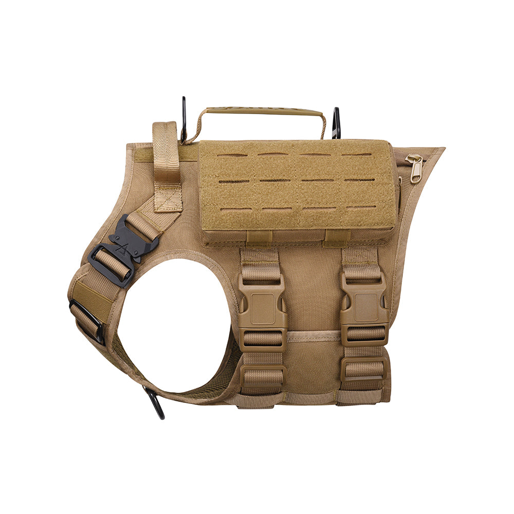 BAOTAC Tactical Dog Harness Escape- Proof Military Vest No Pulling Working or Training Pet Vest for Medium & Large D9 version