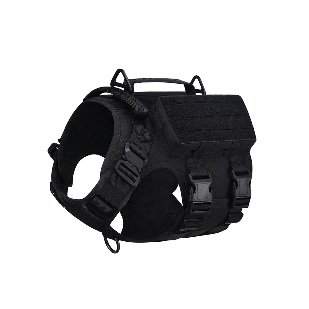 BAOTAC Tactical Dog Harness Escape- Proof Military Vest No Pulling Working or Training Pet Vest for Medium & Large D9 version