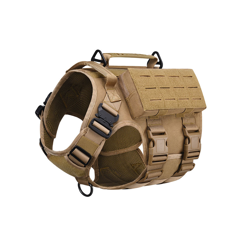 BAOTAC Tactical Dog Harness Escape- Proof Military Vest No Pulling Working or Training Pet Vest for Medium & Large D9 version