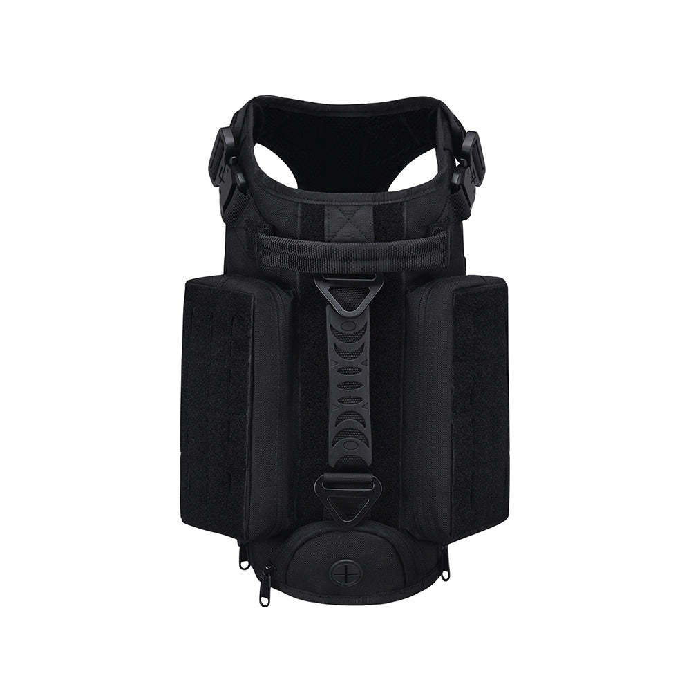 BAOTAC Tactical Dog Harness Escape- Proof Military Vest No Pulling Working or Training Pet Vest for Medium & Large D9 version