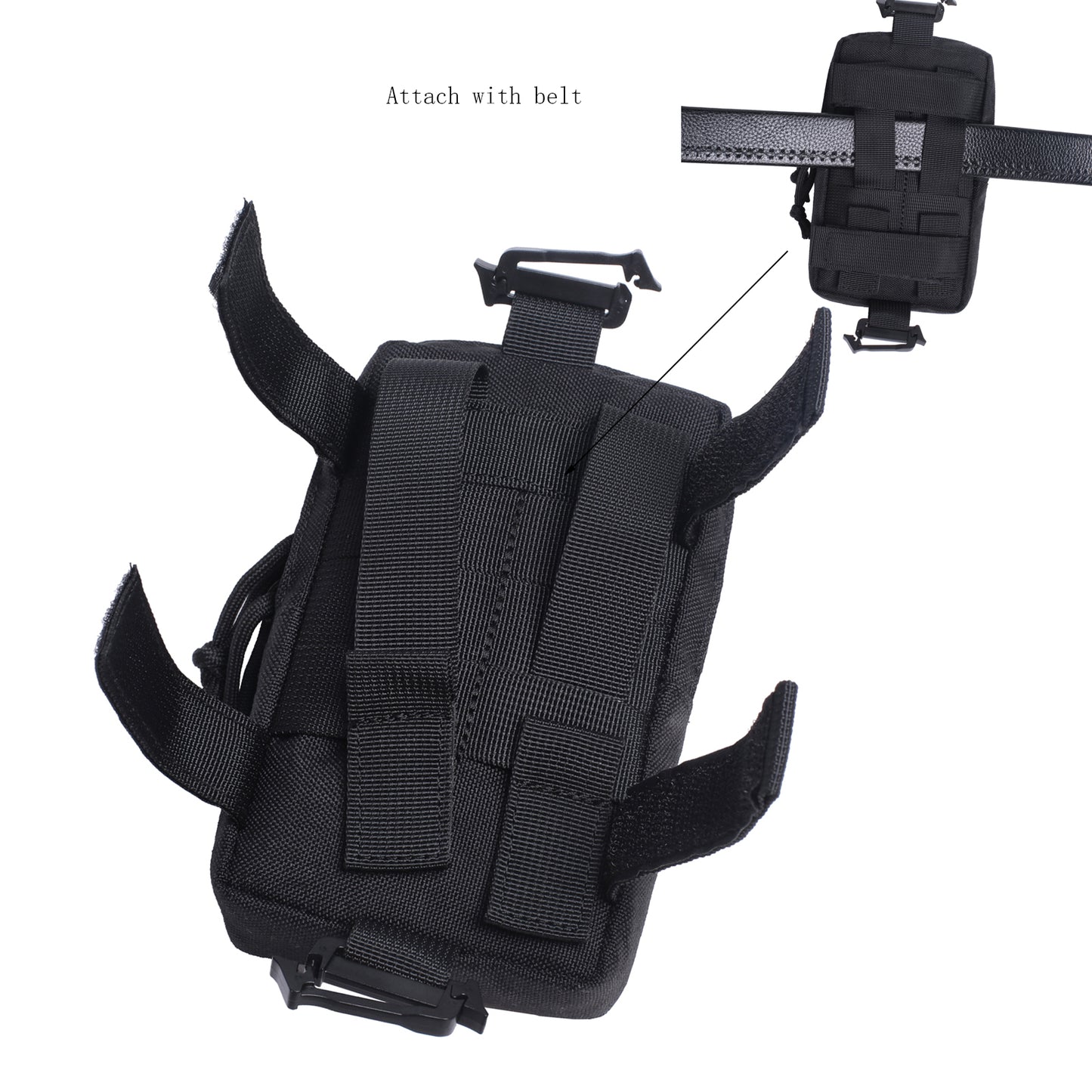 BAOTAC Molle EDC Pouch Nylon Belt Waist Bag
