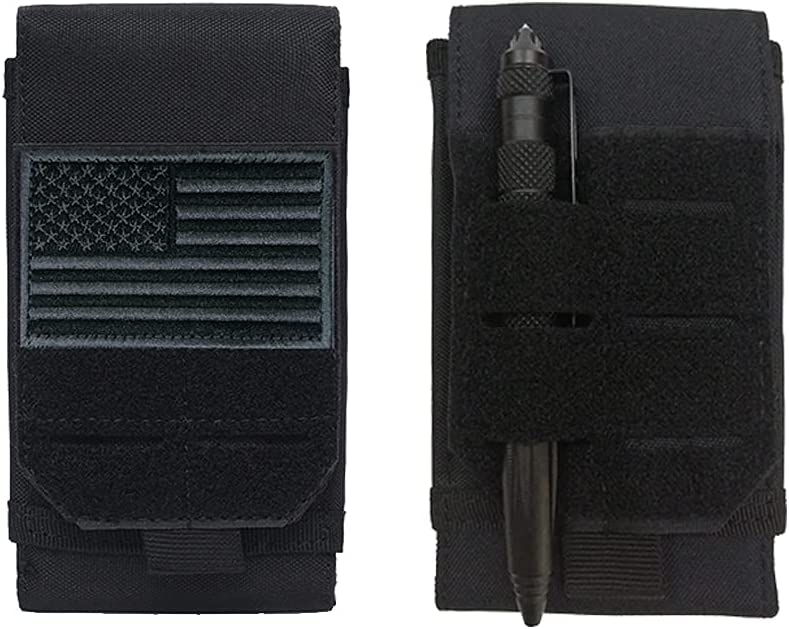 BAOTAC Tactical Molle Cellphone Case with Magic Sticker panel