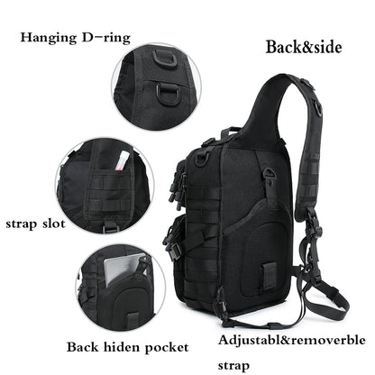 BAOTAC Tactical Sling Bag Sport Single Tactical Backpack Molle Chest bag Men Small One Shoulder Backpack