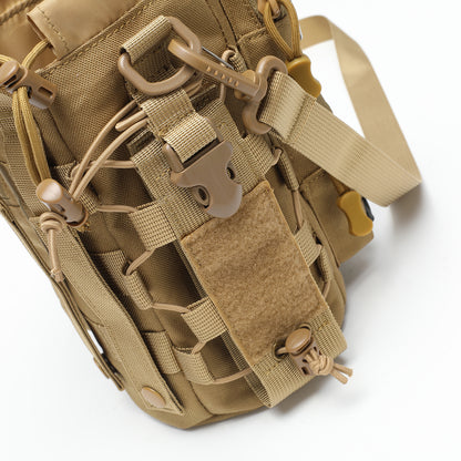 MOLLE Water Bottle Holder with Shoulder&Strap Large Capacity, Multi-Functional Daily Use  Universal Tool Pouch for Hiking,Biking,Fishing or Others Outdoors Sports
