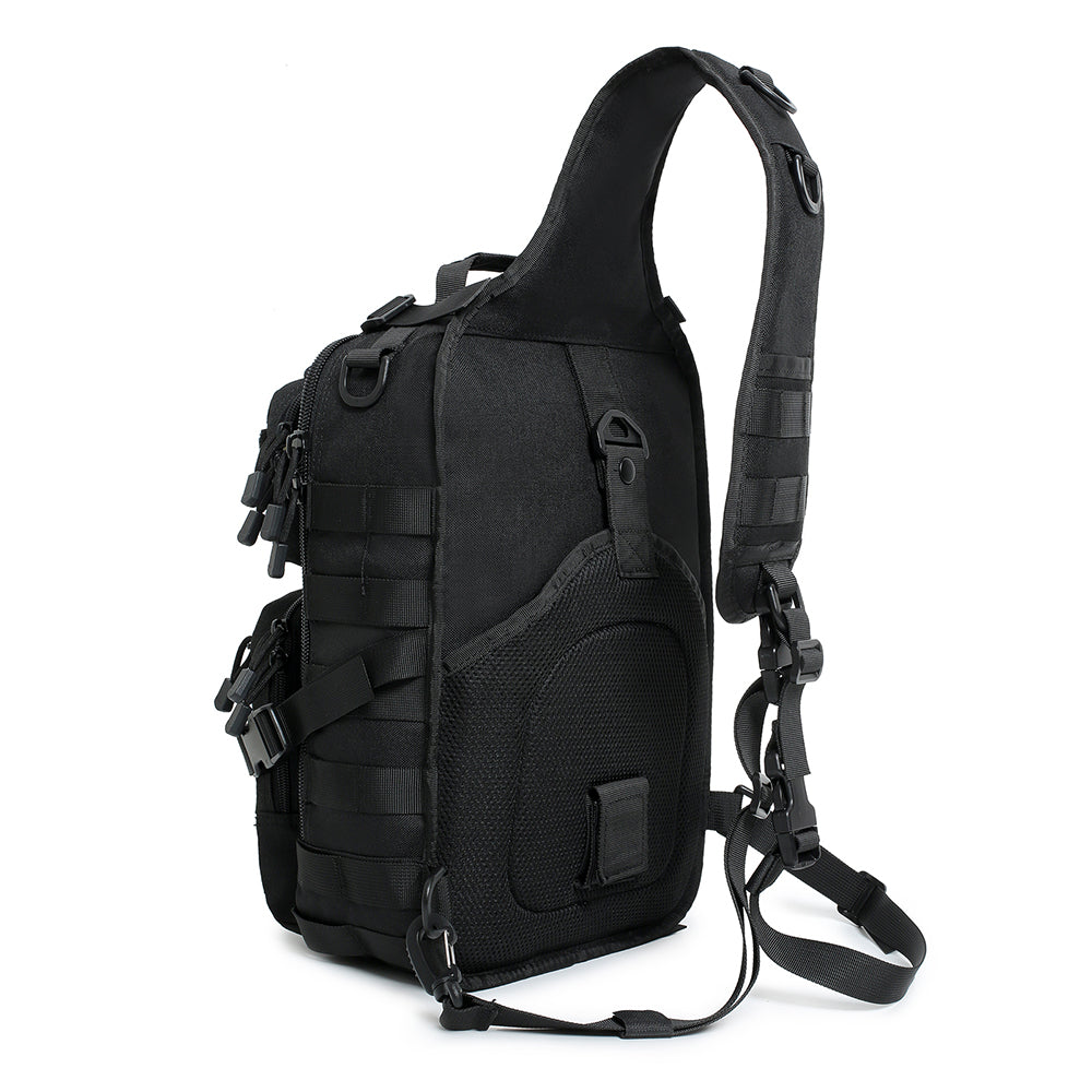 black kelty tactical sling messenger backpack BAOTAC Tactical Sling Bag Sport Single Tactical Backpack Molle Chest b