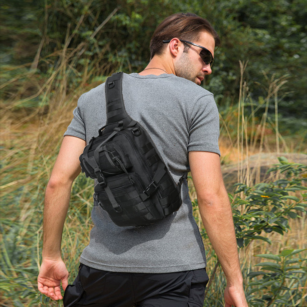 BAOTAC Tactical Sling Bag Sport Single Tactical Backpack Molle Chest bag Men Small One Shoulder Backpack