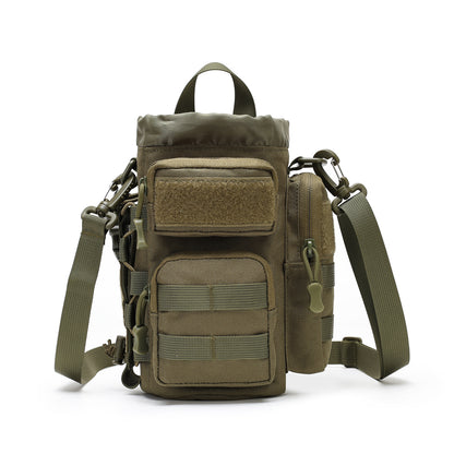 MOLLE Water Bottle Holder with Shoulder&Strap Large Capacity, Multi-Functional Daily Use  Universal Tool Pouch for Hiking,Biking,Fishing or Others Outdoors Sports