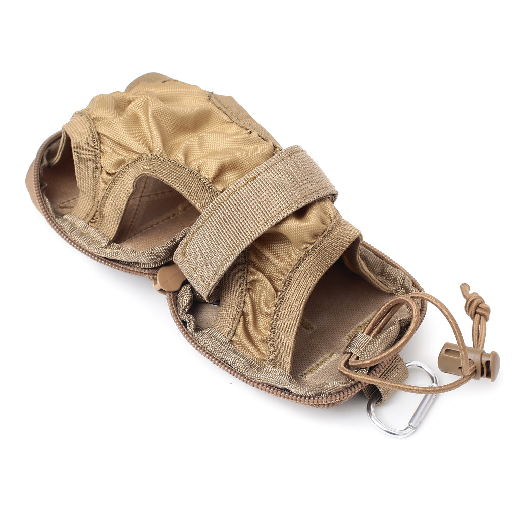 BAOTAC Mini Portable Water Bottle Holder (Instantly Folded into Pouch Not Use For Carry),Bottle Carrier  , Water Bottle Sling Bag with Carabineer for Outdoor