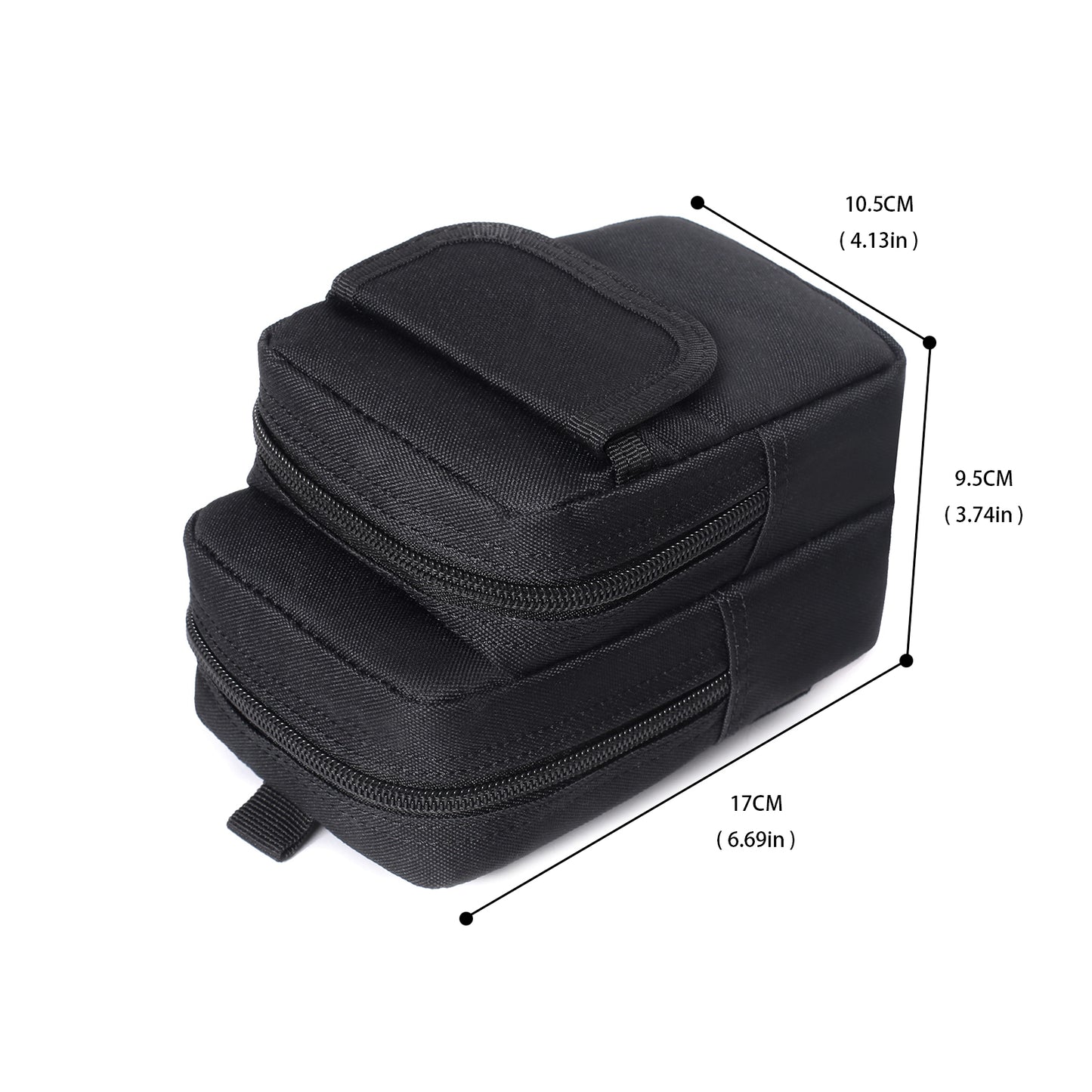 BAOTAC Tactical  Multipurpose Pouch Versatile Molle Mobile Phone  Pouch EDC Gadget Slim Utility Waist Bag