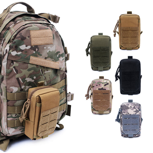 BAOTAC Tactical Molle Pouch Military Waist Bag Outdoor Men EDC Tool Bag Utility Gadget Organizer Vest Pack Purse Mobile Phone Case Hunting Compact Bag Velcro Patch Hooks Strap