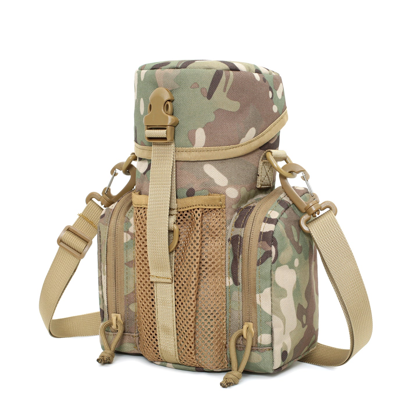 BAOTAC Tactical Molle Pouch EDC Multipurpose Pouch ,Water Bottle Pouch with Cap Cover
