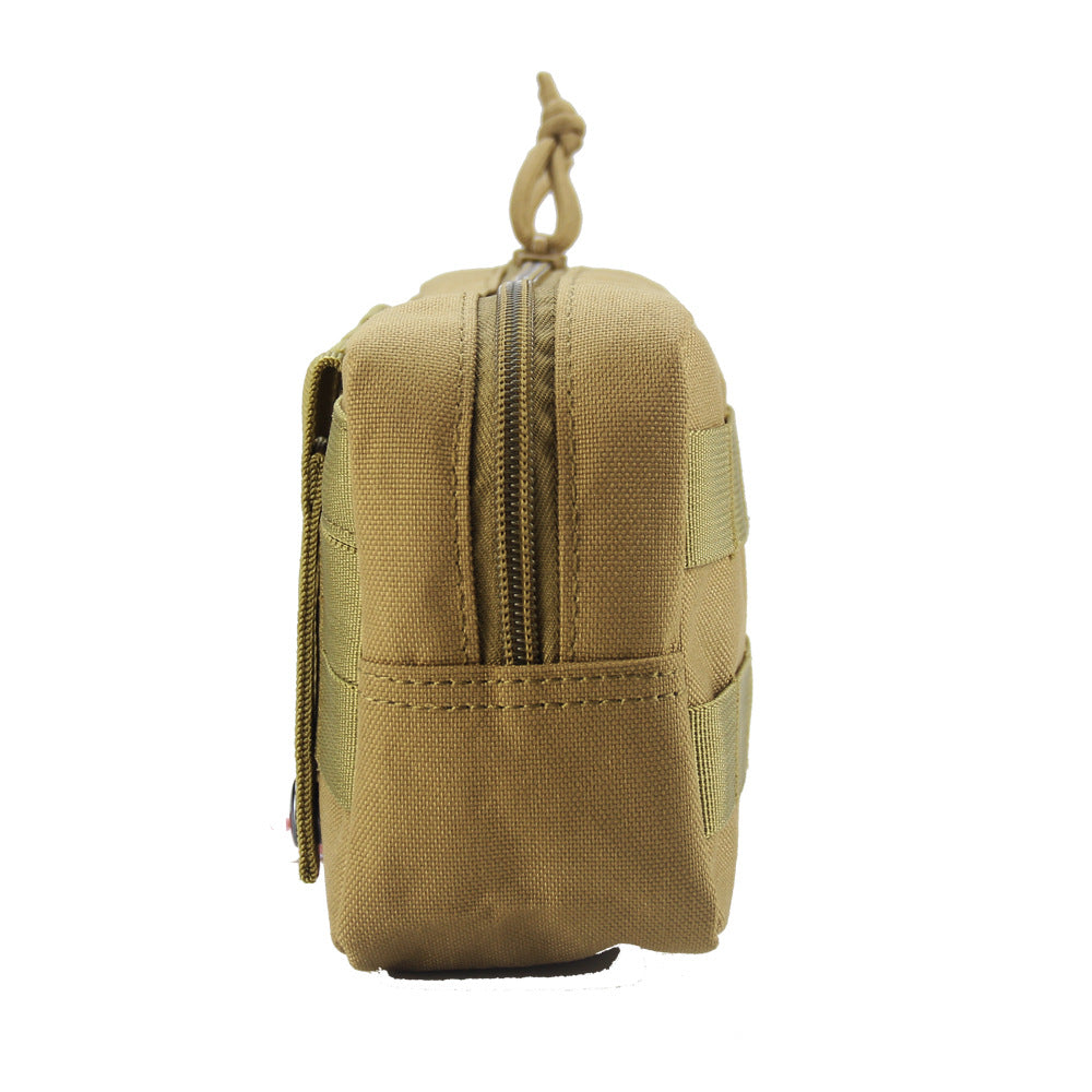 BAOTAC 9 inch Tactical Molle  Rectangular Zippered EDC Waist Pouch