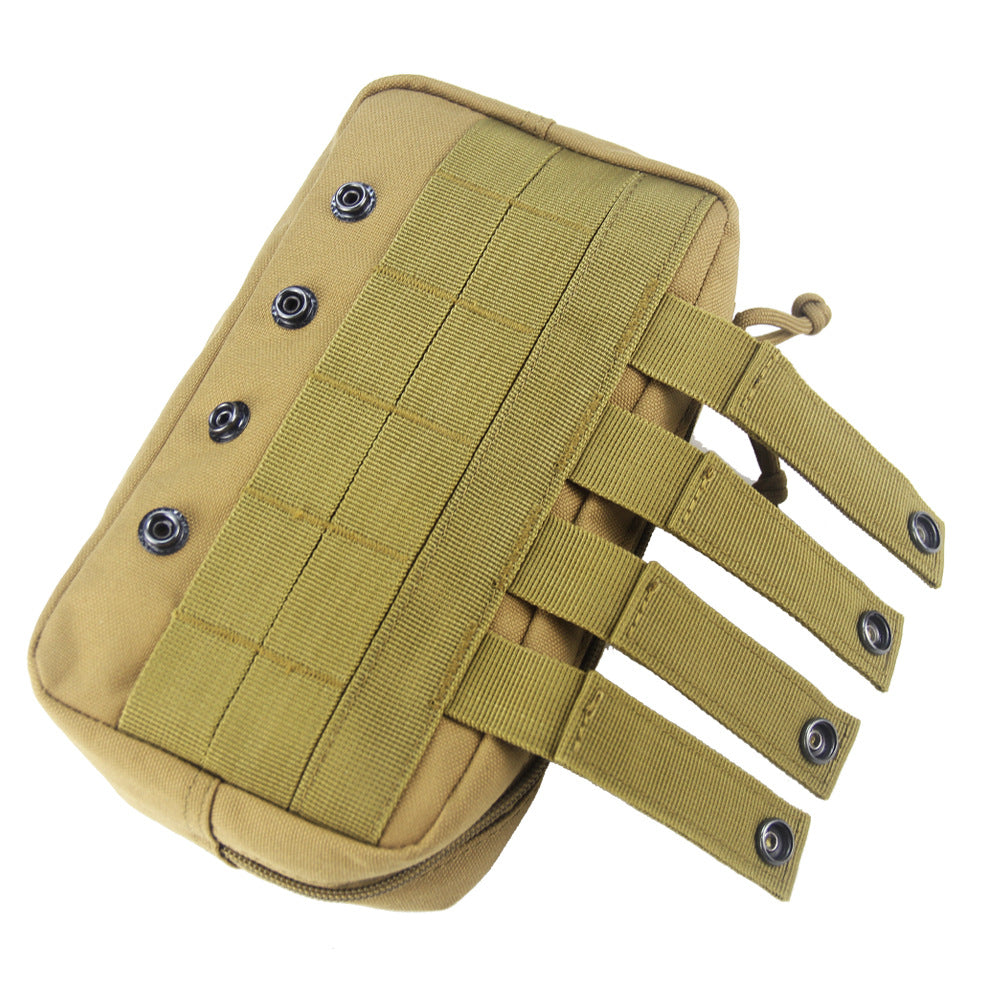 BAOTAC 9 inch Tactical Molle  Rectangular Zippered EDC Waist Pouch