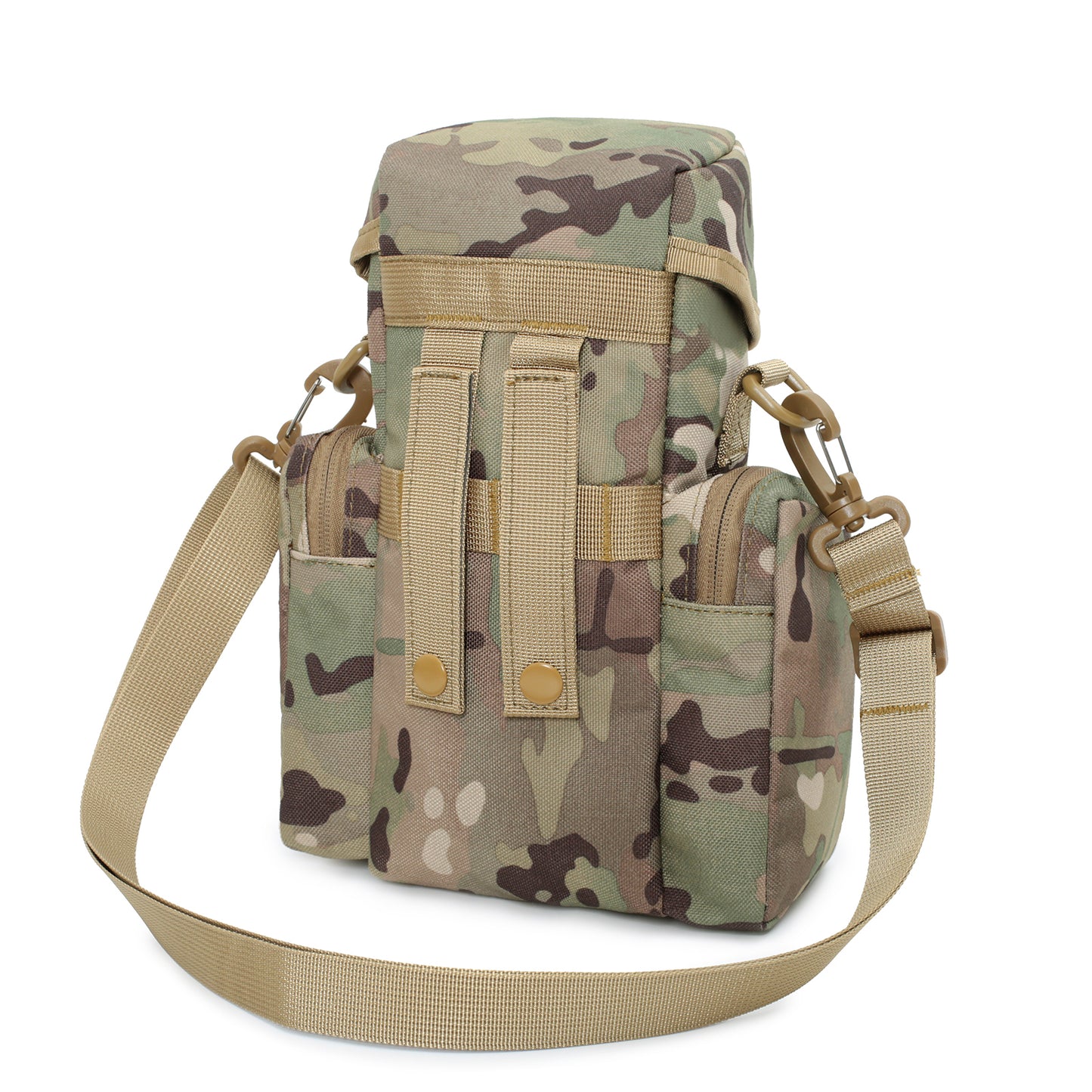 BAOTAC Tactical Molle Pouch EDC Multipurpose Pouch ,Water Bottle Pouch with Cap Cover