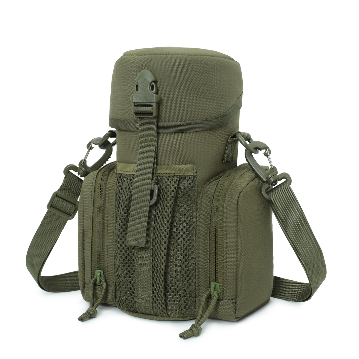 BAOTAC Tactical Molle Pouch EDC Multipurpose Pouch ,Water Bottle Pouch with Cap Cover