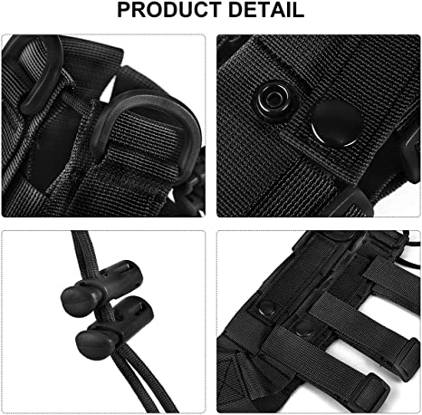 BAOTAC Molle Water Bottle Pouch Minimalist Adjustable Straps Tactical Water Bottle Holder Kettle Pouch Belt Bottle Carrier Bag for  Water Bottle