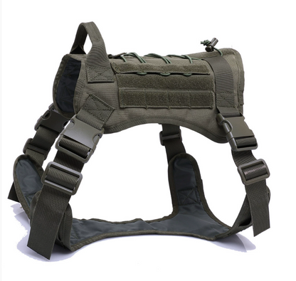 BAOTAC Tactical Dog Harness sets for Medium L and XL Dogs  with Handle, Service Dog Vest with Molle  Panels