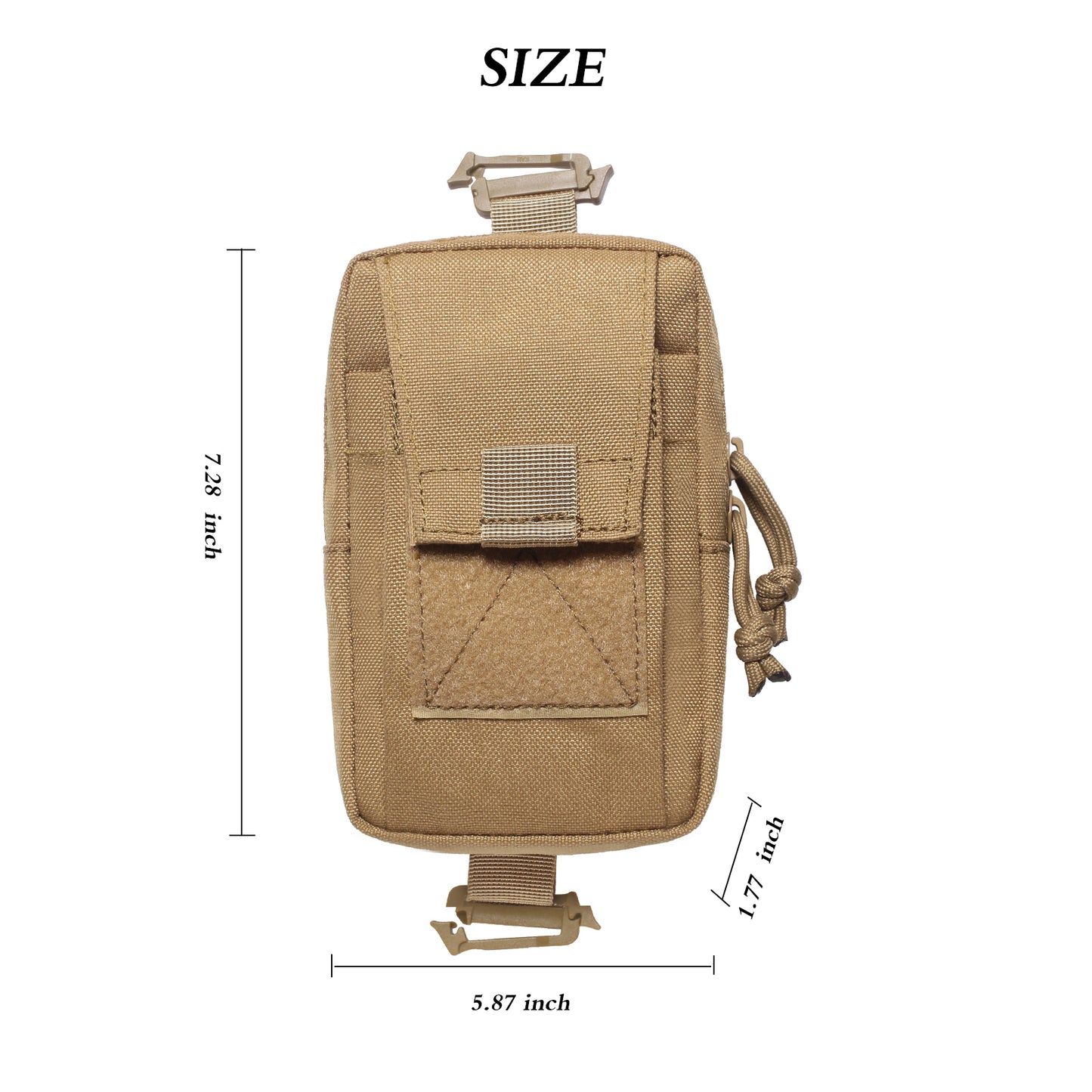 BAOTAC Molle EDC Pouch Nylon Belt Waist Bag
